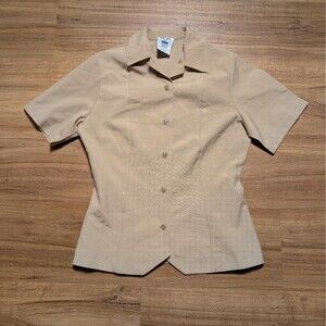 Defense Logistics Agency Shirt Womens 6 Brown Quarterdeck Collection Perfect